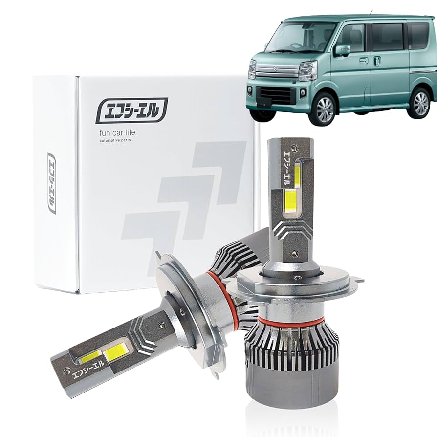 【新品未使用品】fcl. LEDヘッドライト H4 ホワイト2個セット LEDヘッドライト H4 Hi/Lo 車検対応【公式通販】fcl. 車のLED専門店